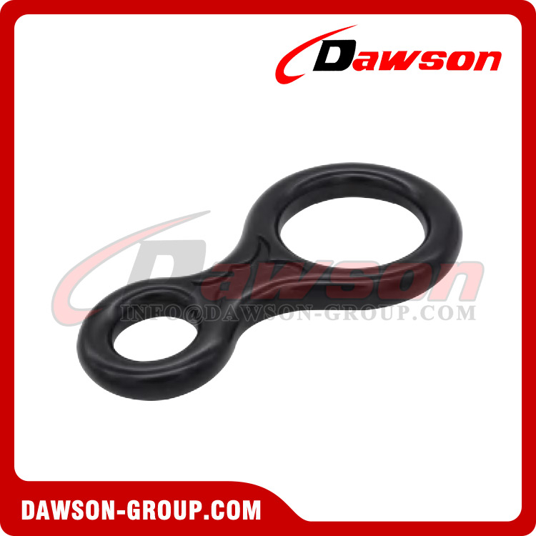 DSJ-A3025-1 Anillo de aluminio en forma de 8, descensor de rescate en forma de 8 de aluminio de 35 kn