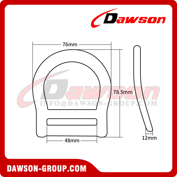 DSJ-A3022-1 Anillo en D de aluminio para protección contra caídas y escalada en exteriores, anillo en D para arneses de seguridad personalizados de aluminio de 25 kn 