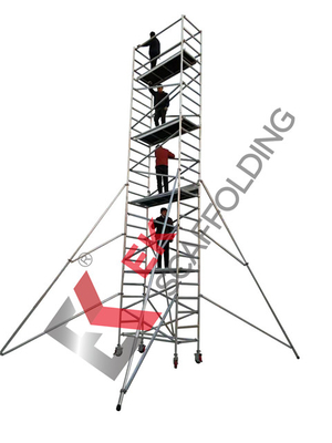Torre de andamio de aluminio de aluminio de aluminio de trabajo móvil de aluminio