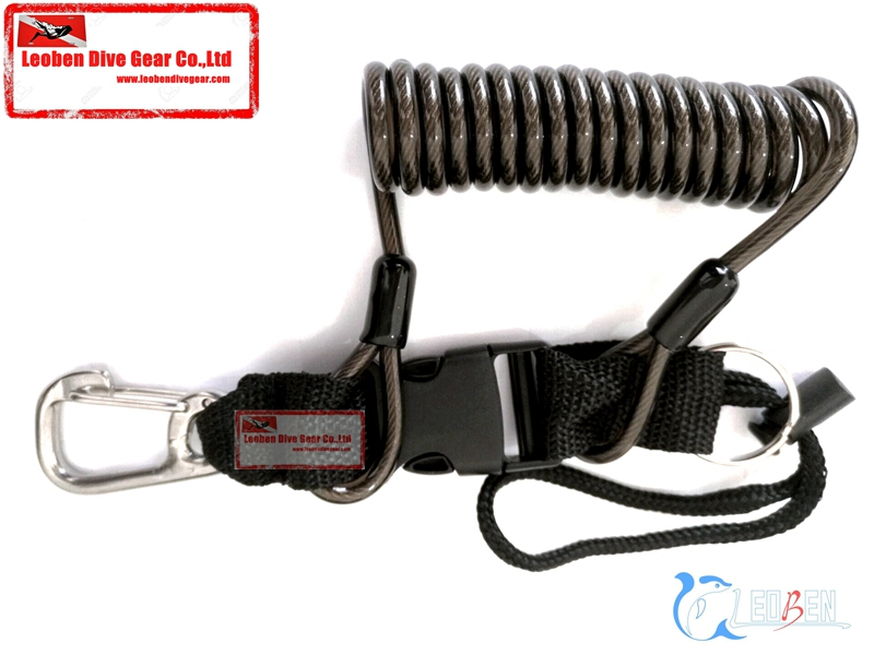 5X Dive Coil Camera Lanyard With Clips & Quick Release Buckle for Snap Scub F5E5 