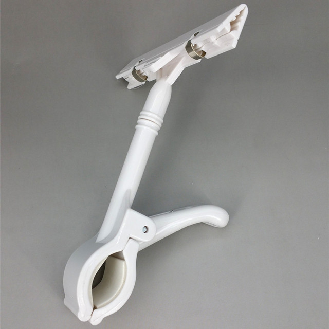 C042 POP Plastic Thumb Base Price Tag Sign Card Holder Paper Display Promotion Hanging Clips for Retail Shops Tube Dia.5cm Advertising Good Quality