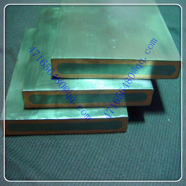 three layer ti clad copper clad 316L stainless steel composite elliptical rod for surface treatment