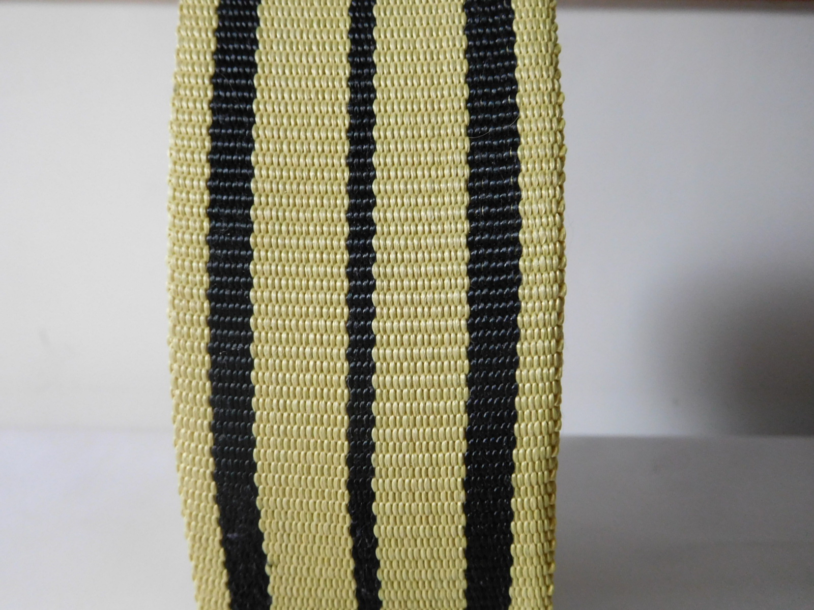 High strong black&yellow kevlar webbing for fire safety 