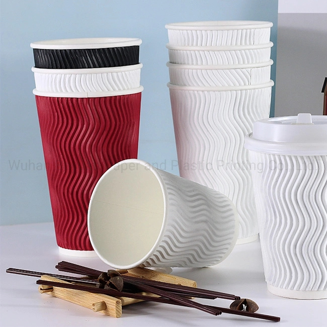 Disposable Corrugated Paper Cup for Coffee Tea Hot Beverage