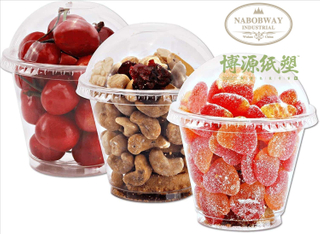 Crystal Joyful Magic Color PET Ice Cream Cup