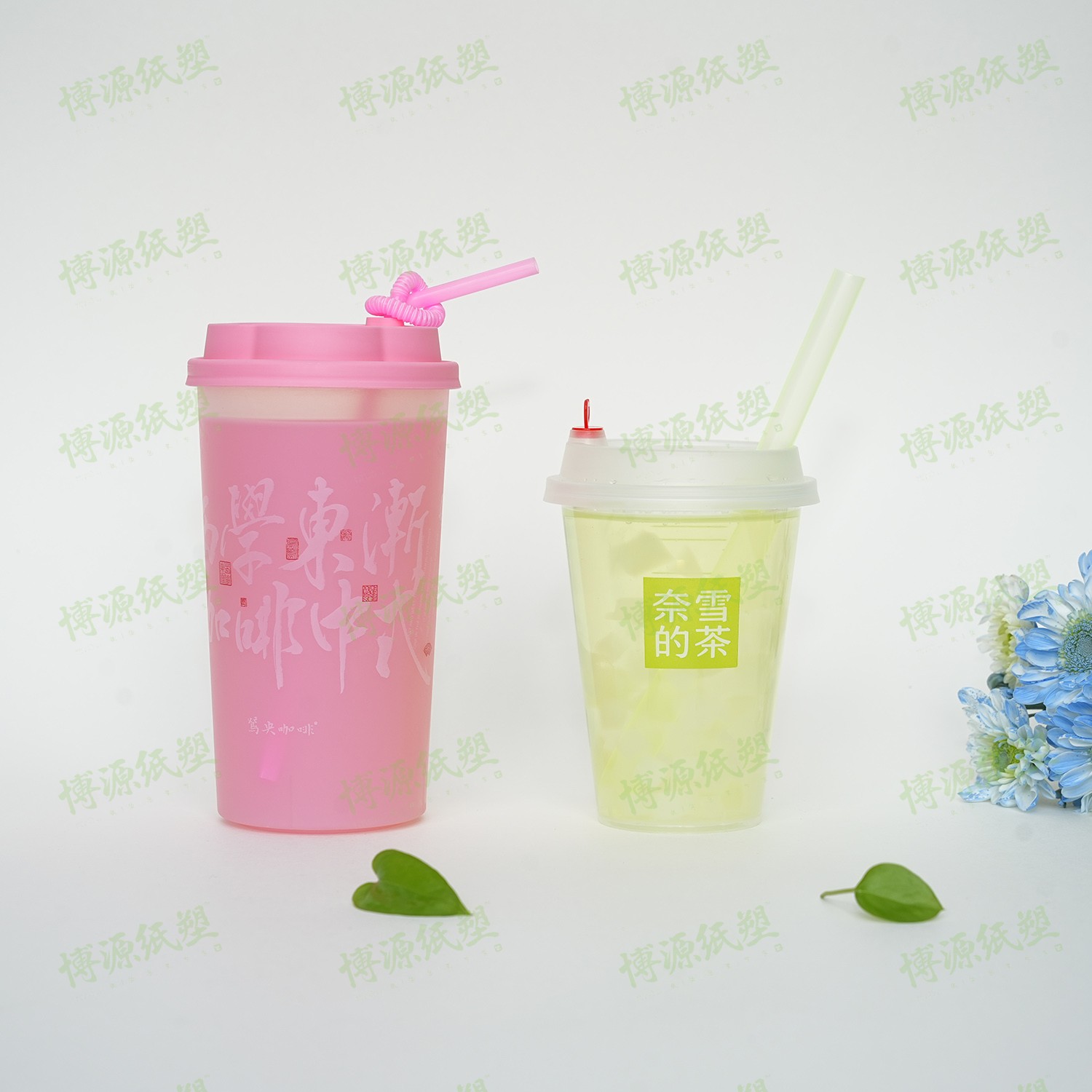 High-Quality of Disposable Coffee Drinks Plastic PP Cups Smoothies Fruit Tea