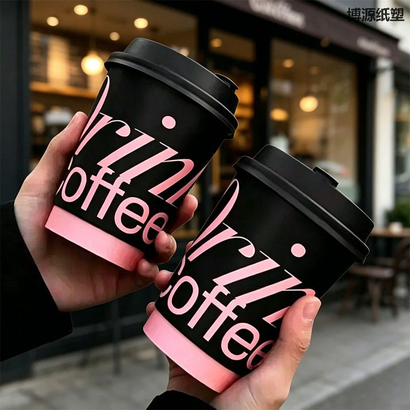 8oz/10oz/12oz/16oz/20oz/24oz Custom Logo Printed Biodegradable Disposable Paper Cups Hot Coffee Cups Tea Cups Double/Single Wall Kraft Paper Cups with Lid