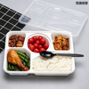 Disposable High-End Multi-Compartment Business Tray, Separated Rice & Dishes Packaging Tray