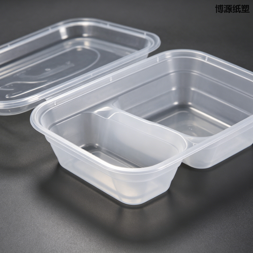 Disposable High-End Multi-Compartment Business Tray, Separated Rice & Dishes Packaging Tray