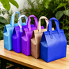 Heavy Duty Aluminum Foil Insulated Takeaway Handbag, Tear Resistant Non-woven Thermal Bag with Ultrasonic Welded Handles, Support Custom Color Pattern Logo for Food Beverage Stores
