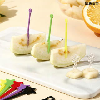 Food-Grade Disposable Plastic Fruit & Tasting Fork Series, Stylish Tableware for Fruit Dessert, Custom Logo & Packaging Available