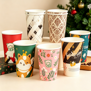 Single Wall Disposable Paper Cups, Eco Biodegradable Paper Cups, Factory Direct Sales, Multiple Sizes Available, Custom Size Accepted, High Quality Guaranteed for Beverage, Catering and Party Use.