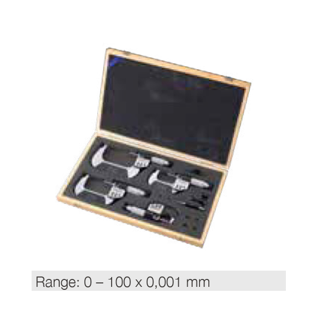 Electronic digital micrometer set