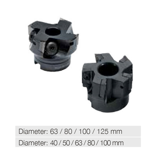 90° facing square shoulder cutter