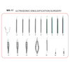 Conjunto de instrumentos micro-cirúrgicos MR 17 China para faco