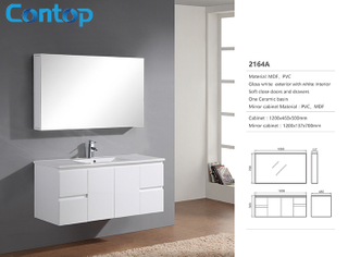 Quality bathroom vanity MDF wood modern bathroom cabinet 2164A