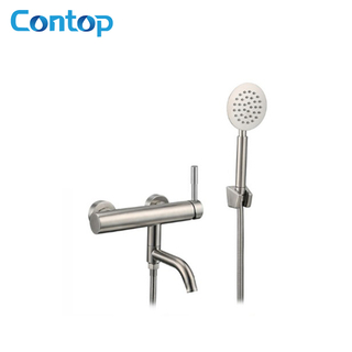 304 Stainless Steel Solid Body Hot And Cold Simple Shower