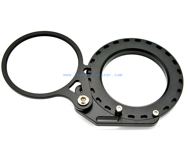 Adattatore Flip M67 A M67 Per Obiettivo Macro Subacqueo – Alluminio Anodizzato Per Custodie DSLR