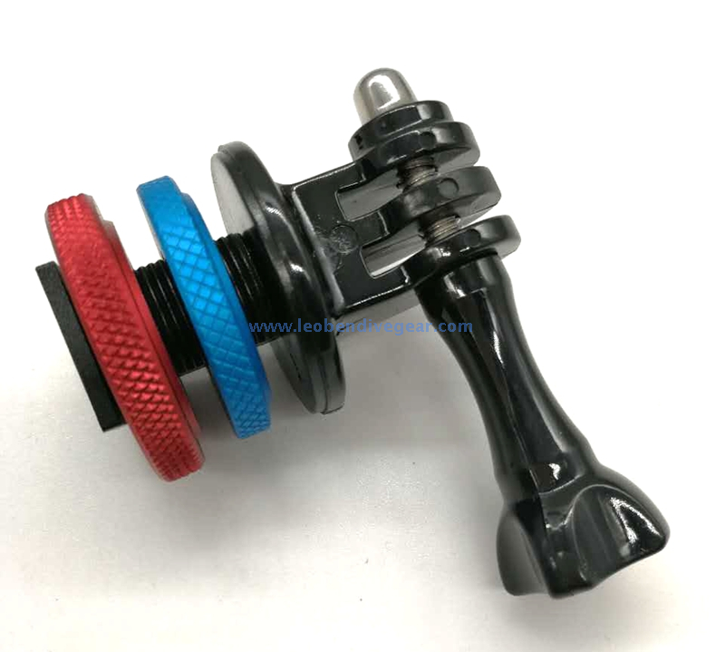 Aluminum Hot Shoe Tripod Gopro Mount Adaptor for Underwater Housings 