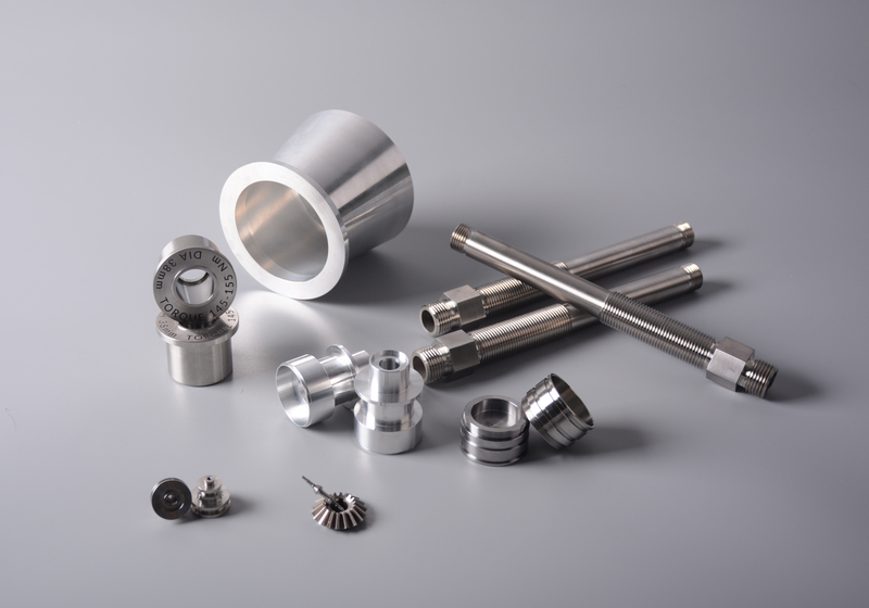 Lathing and CNC machining metal part of rapid prototyping