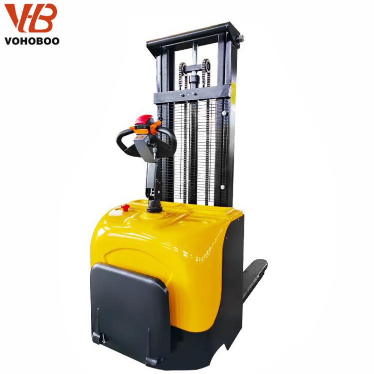 1t 1.5t 1.6m 2m 2.5m 3.0m Full Electric Pallet Stacker Motorized Battery Forklift