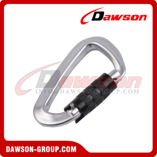 Material de aluminio DSJ-A1303TN para mosquetón redondo personalizado, mosquetón giratorio autoblocante