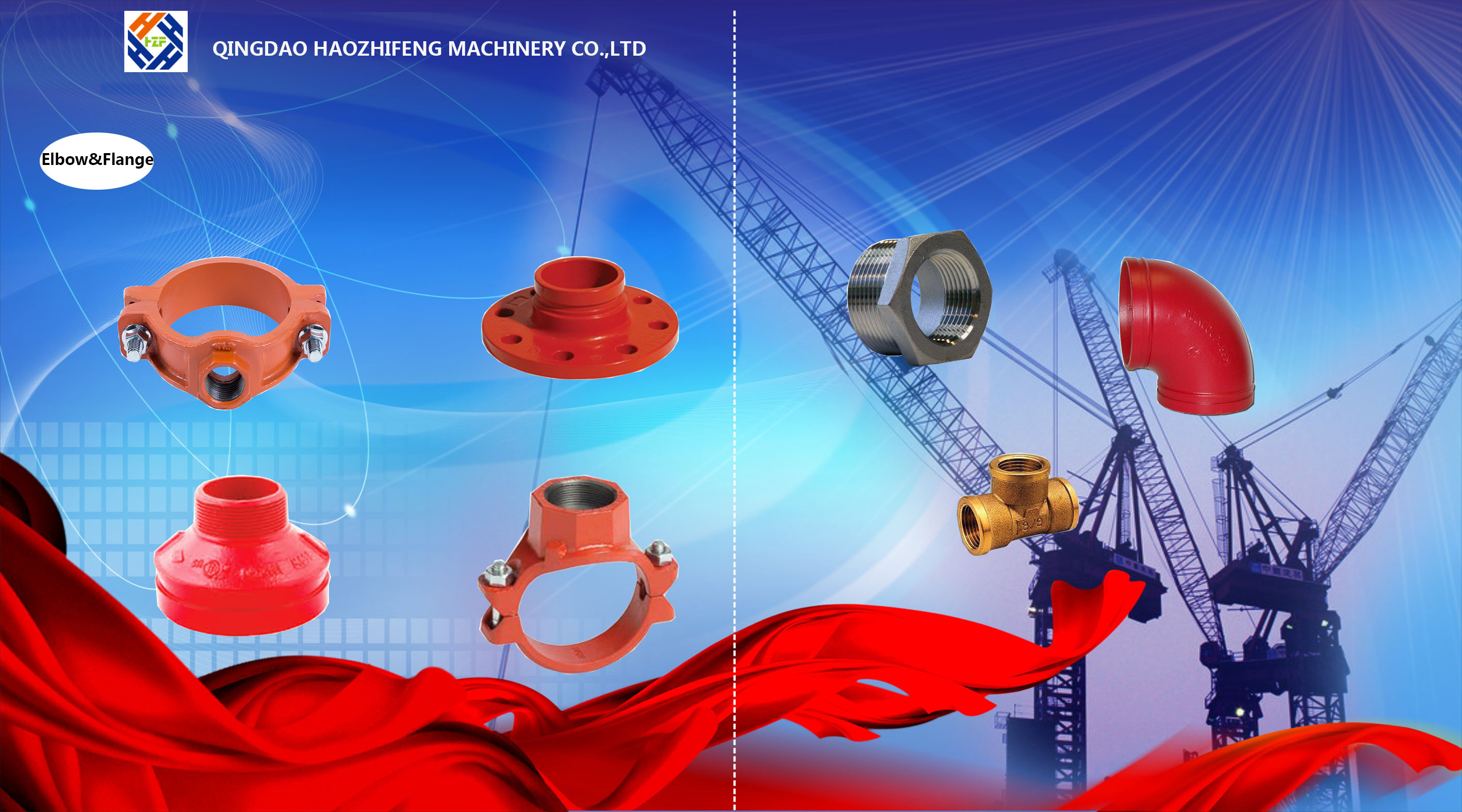 Fire fighting system elbow ,flange,reducer tee