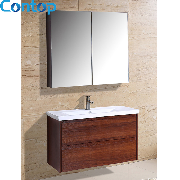 Quality bathroom solid wood modern cabinet C-035