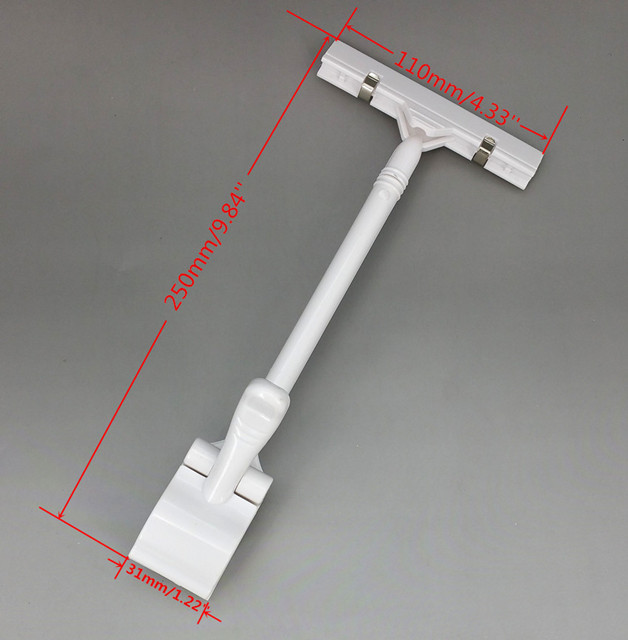 C044 POP Plastic Thumb Base Price Tag Sign Card Holder Paper Display Promotion Hanging Clips for Retail Shops Tube Dia.5cm Advertising Good Quality