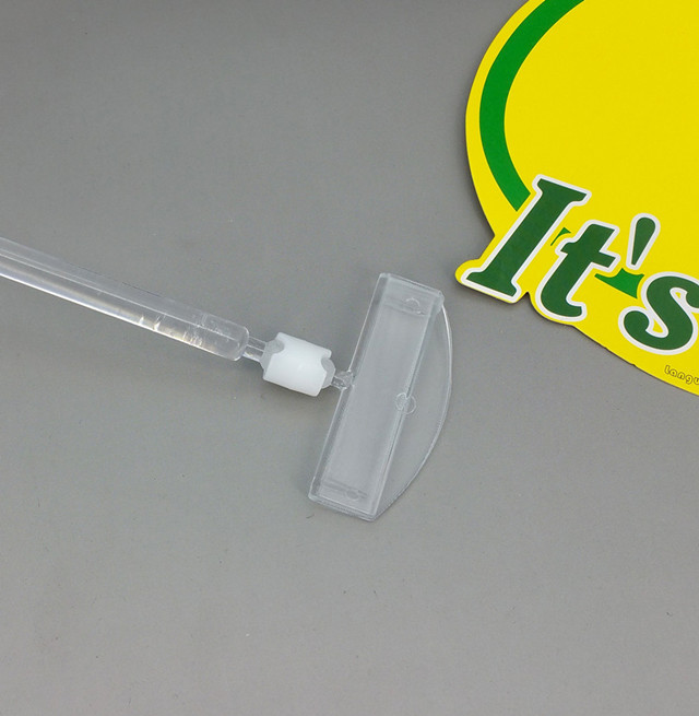 C034 Plastic POP Sign Price Tag Card Display Clips Holder Stands H245mm Good Quality