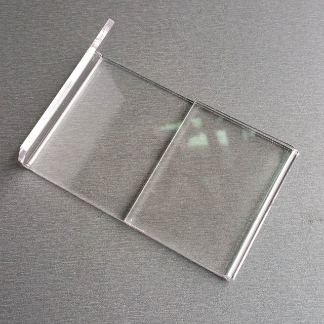 Acrylic T2mm Sign Price Tag Label Paper Promotion Name Card Display Holders L Stand In Vertical High Quality