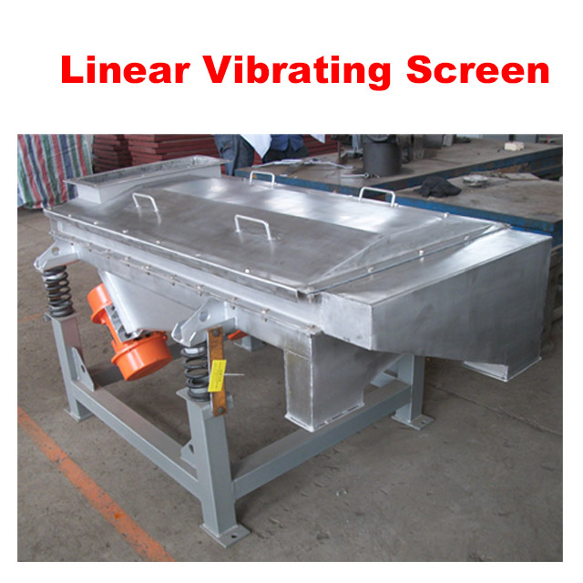 Safety and low noise linear vibration screen