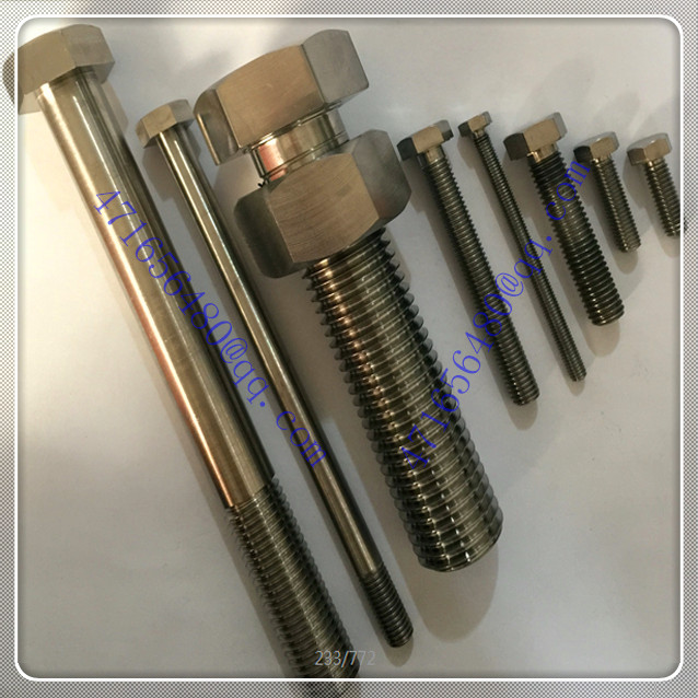 grade2 titanium fasteners medical screw nut and bolt