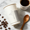 Minimalist Disposable Double Wall Paper Coffee Cups, Simple & Elegant, Sleek Lines, Heat Insulated & Anti-scald