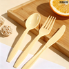 Premium Food-Grade Disposable Plastic Cutlery Set, Sturdy & Break-Resistant Knives Forks Spoons with Custom Logo Printing Available