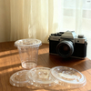 High Quality Flat Lids for Disposable Plastic Cold Cup Beverage Cup Lid Drinking Packaging