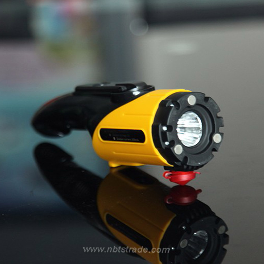 Multi Function Dynamo LED Flashlight for Drivers 