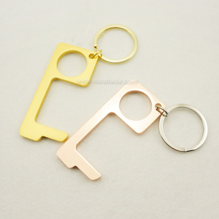 Sterilization Prevention Zinc Alloy No Touch Door Opener Keychain