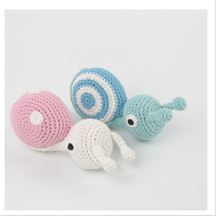 Hand Knitted snails