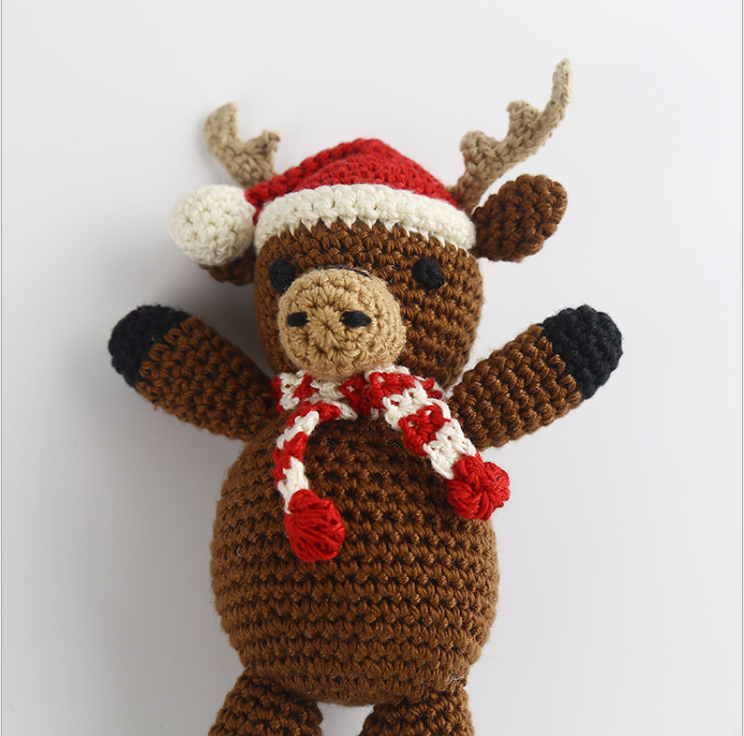 Hand Knitted Christmas deer