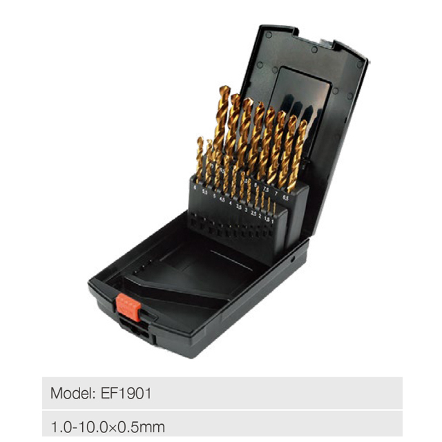 19PCS HSS Twist Drill Set