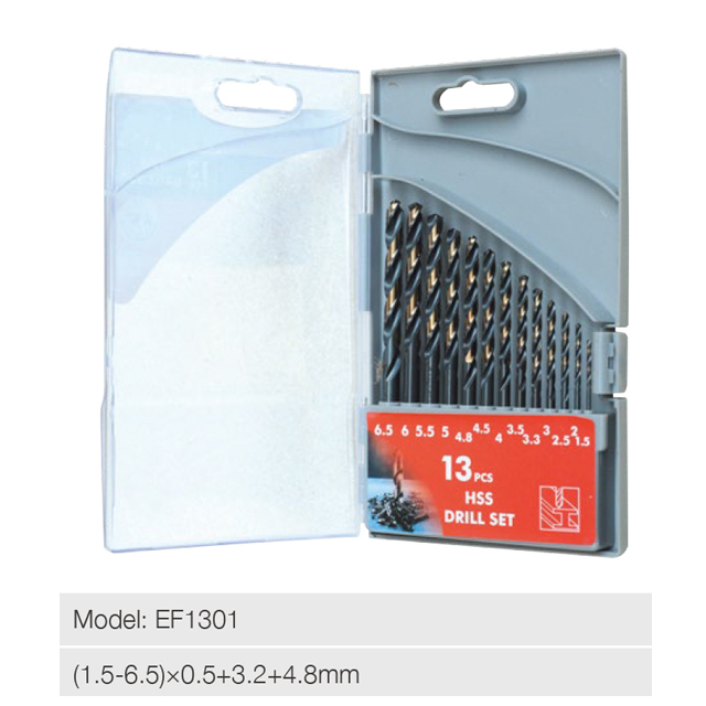 13PCS HSS Twist Drill Set