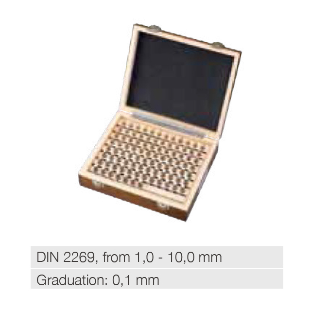 Precision steel plug gauge set