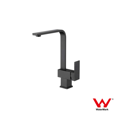 Watermark & WELS brass kitchen sink faucet square black mixer