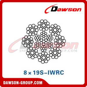 حبل أسلاك الفولاذ (8×19S-IWRC)(8×25F-IWRC)(8×26WS-IWRC)، حبل أسلاك حقول النفط، حبل أسلاك الفولاذ لحقول النفط