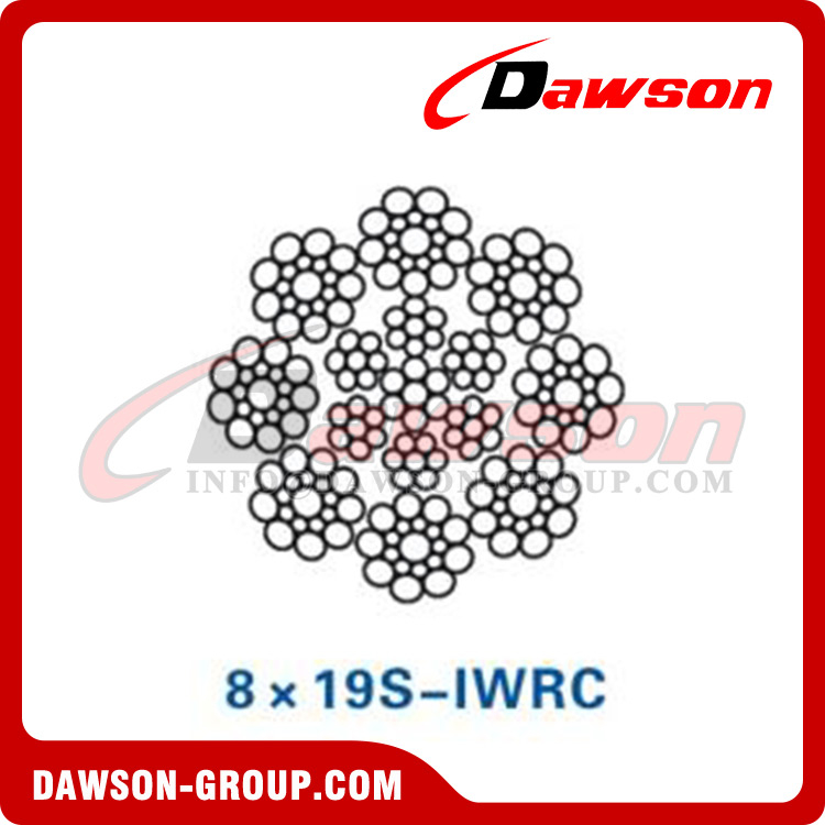 スチールワイヤロープ(8×19S-IWRC)(8×25F-IWRC)(8×26WS-IWRC)、油田用ワイヤロープ、油田用スチールワイヤロープ