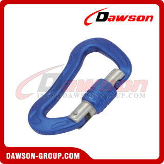 DSJ-A2102N مادة الألومنيوم لحلقة تسلق على شكل D، A7075 24KN حلقة تسلق ملونة مخصصة 