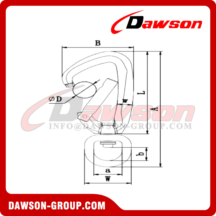 DSJ-A1303+C Mosquetón giratorio de aluminio más vendido para acampar, hacer senderismo y escalar, llavero con mosquetón giratorio de aluminio