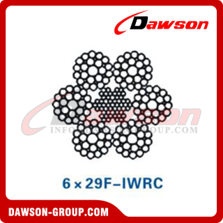 Cable de acero (6×29F-IWRC)(6×31WS-IWRC)(6×36WS-IWRC)(6×41WS-IWRC), cable de acero para carbón y minería