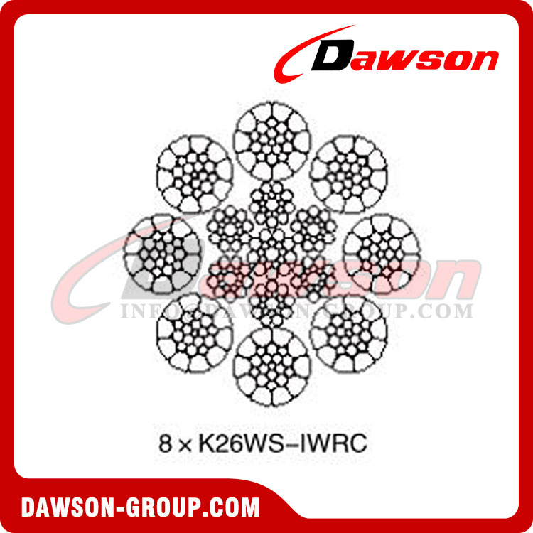 حبل سلك فولاذي (8×K26WS-EPIWRC)(8×K26WS-IWRC)(8×K31WS-EPIWRC)(8×K31WS-IWRC)، حبل سلكي لعلوم المحيطات